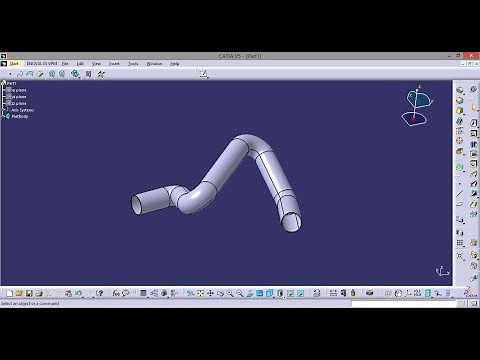 Catia Pipe with Polyline