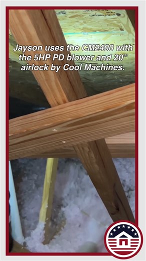 Insulate an Attic with Insulation Machines and an Expert Insulator Using the CM2400 by Cool Machines