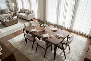 Custom Walnut Dining Table: Handcrafted Solid Wood, Rustic Modern Design - Etsy