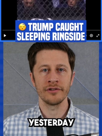 Trump falls asleep at his own UFC birthday event | Sleeping