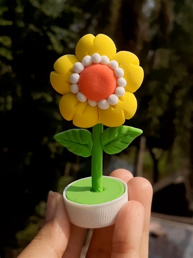 DIY Flower Pot Craft with Clay