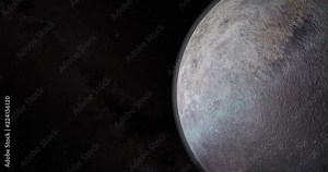 Triton moon, satellite of Neptune planet, in the outer space