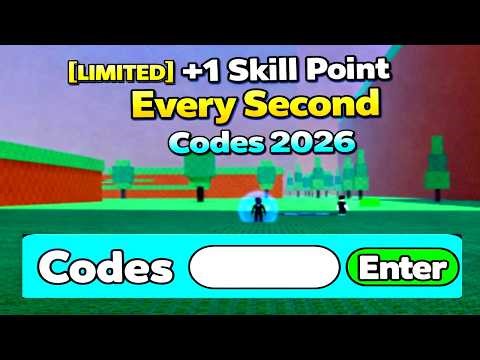 [LIMITED] +1 Skill Point Every Second Codes 2026 *Roblox*