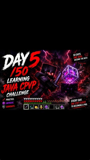 DAY 5/50 🔥 MY JAVA CPVP IS FINALLY IMPROVING