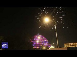 Fireworks Dazzle at Kigali Convention Centre – New Year 2025!