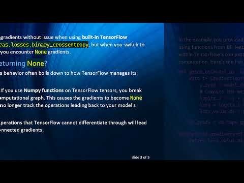 Solving the None Gradient Problem in Custom TensorFlow Training Loops