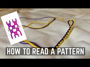 TUTORIAL: how to read friendship bracelet patterns