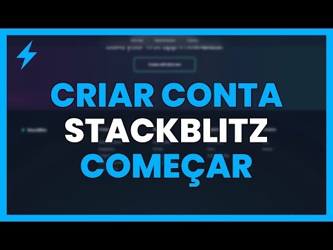 COMO CRIAR uma CONTA no STACKBLITZ e começar a PROGRAMAR