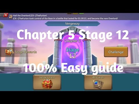 Lords mobile Vergeway Chapter 5 Stage 12 easiest guide