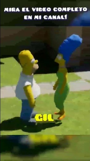 Homer kicking Marge