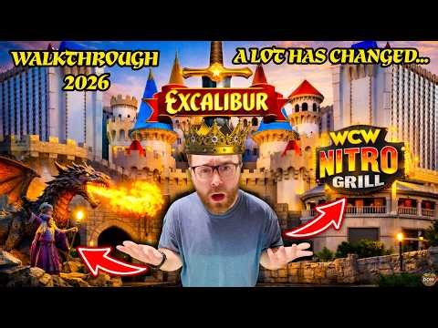 You'll Never See Excalibur Hotel in Las Vegas the Same After This... (Walkthrough 2026)