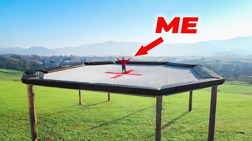 We Tried The WORLD’S BIGGEST Trampoline #trampoline #extreme | Sickos