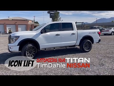 ICON LIFT ON A 2021 NISSAN TITAN PRO-4X. CUSTOMIZING YOUR TITAN WITH WHEELS & TIRES