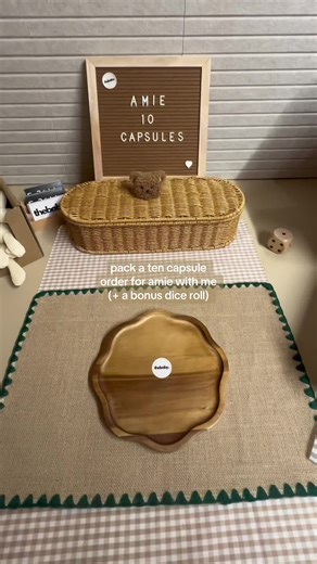 Hi Amie 👋🏻 Here is your packing video of your 10 capsule box. Hope you like it ⭐️🧸 #baby #capsulescoop #mysteryscoop #asmr #babygiftbox