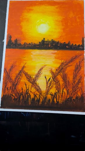 🎨 “The Magic of Sunset | Peaceful Landscape Painting Tutorial”