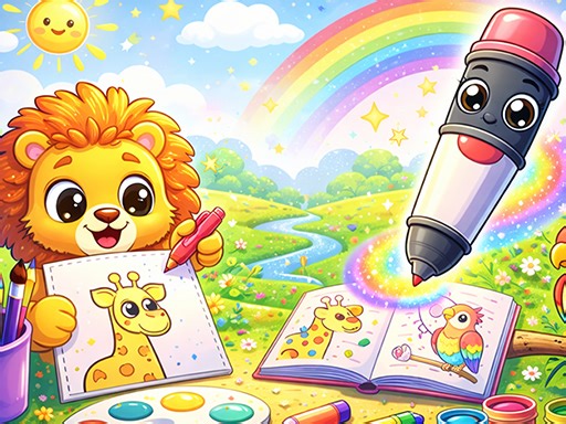 Play Magic Coloring Book for Little Artists | Free Online  Games. KidzSearch.com