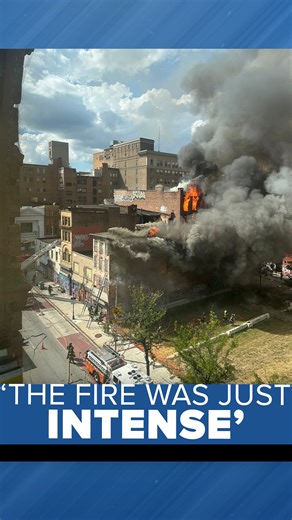9.5K views · 127 reactions | Baltimore firefighters battled a five-alarm fire in downtown Baltimore Tuesday evening. Crews were called to the area of N. Howard Street and W. Fayette Street around 3:05 p.m. Officials say one building has collapsed. All three of the buildings involved were all vacant, so at this time there are no reported injuries. | WMAR-2 News Baltimore | Facebook