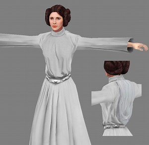 Updated Princess Leia (for modders) file
