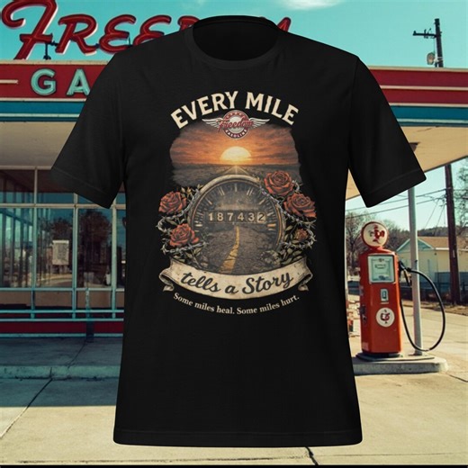 Motorcycle T-shirt Designed More for the Ladies. Every Mile Tells a Story Unisex T-shirt - Etsy