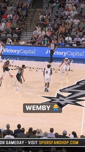 Wemby got UP for his 7th block of the night! 🚫 Sixers-Spurs | Live on the NBA App 📲 https://link.nba.com/watchnow | NBA