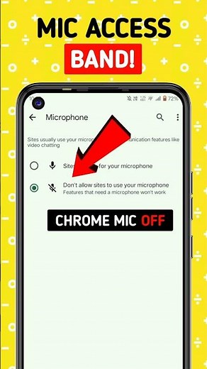 How to Turn Off Microphone Access on Google Chrome | Chrome Mic Permission Off #shorts #viral