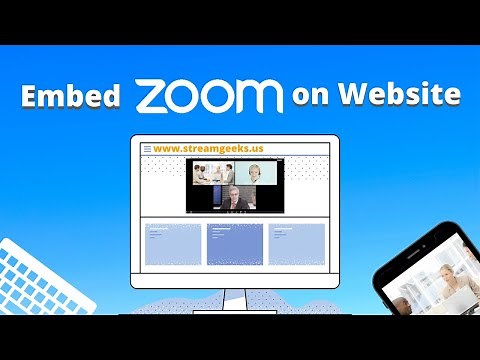 How to embed a Zoom Meeting into your Website