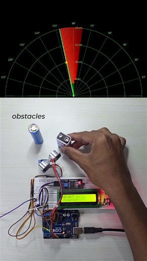 🤖📡 I built my own RADAR system! #electronics #arduino #arduinoproject