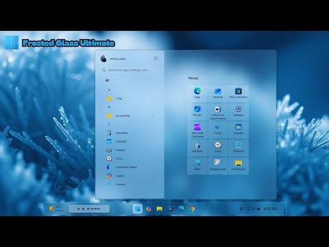 Frosted Glass Ultimate UI for Windows 11 ✨ | Start Menu, Taskbar & Notification Center | ®™ |