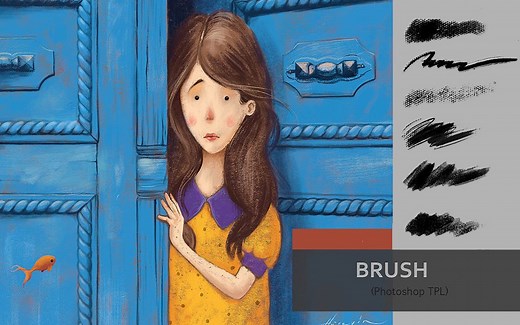 【TPL文件载入方法】高级帆布纹理、油画布纹理效果PS笔刷