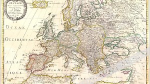Mapa LEurope (1650-1659) dzieło Nicolasa Sansona