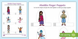 Aladdin Finger Puppets
