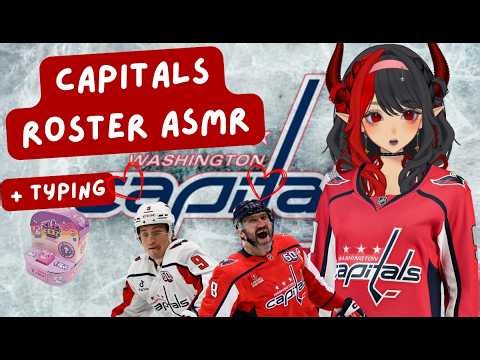 Washington Capitals Roster ASMR [NHL 2025-2026] + Typing Sounds #allcaps 🦅🐜