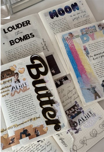 Bts’ comeback inspiring me to come back to my kpop journaling again 😭💜 #kpopjournal #journal #bts