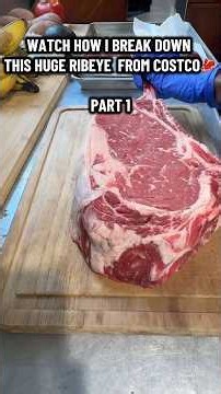 I Turned One Huge Costco Ribeye Into 3 Steaks 🥩 | Part 1