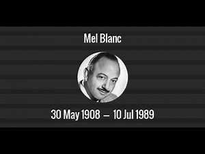 The Death of Mel Blanc - Australian TV News Item (July 1989)