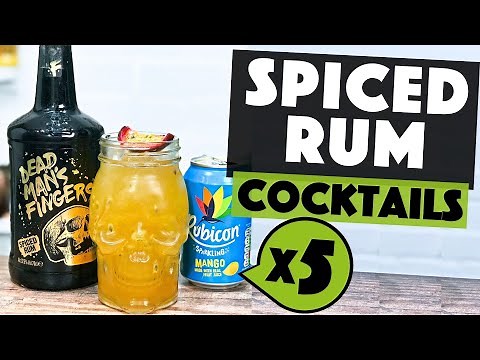 5 EASY Spiced Rum Cocktails | Easy Cocktails with Rum | Steve the Barman