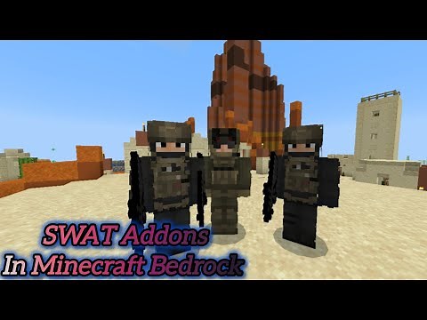🚔 REVIEW OF MY SWAT MOD IN MINECRAFT BEDROCK! ELITE POLICE AND SPECIAL FORCES IN ACTION! 💥