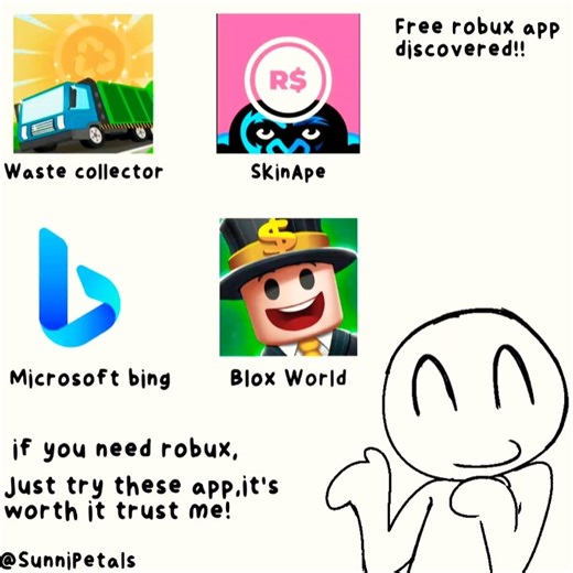 FREE ROBUX APP!!! #bloxworld #wastecollector #skinape #microsoft #roblox #robux