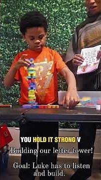 Stacking Blocks | Building Hand-Eye Coordination & Motor Skills #nonverbalcommunication #delays