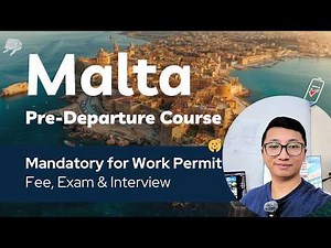 Malta Pre-Departure Course Explained 🇲🇹 | Mandatory for Work Permit | Fee, Exam & Interview
