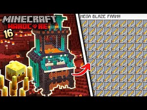 I Built an OP BLAZE SPAWNER FARM in Minecraft Hardcore