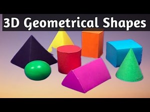 3D Jometrical Shapes Project for School