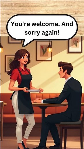 Waitress & Customer English Conversation | Speak English in Restaurants #englishlanguage