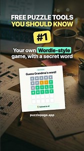 You can make your own Wordle-style game with a secret word, and send it to anyone 🤫 #wordgames