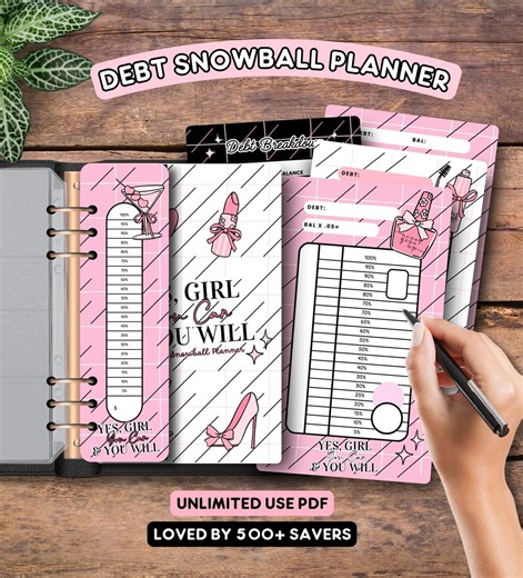 A6 Debt Snowball Tracker Printable: Budget Binder Inserts (digital Download - Etsy
