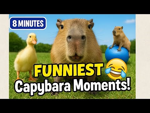 Funny and Cute Capybara Compilation (8 min)