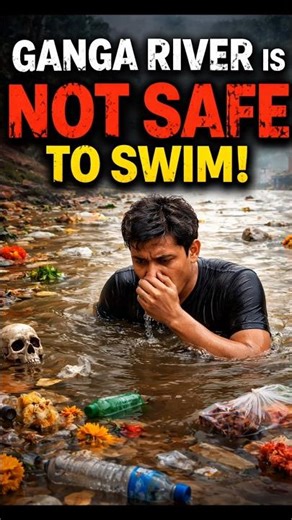 Ganga River is not safe to swim | Jeremy wade | Faecal coliform in Ganga | #ganga #ytshorts