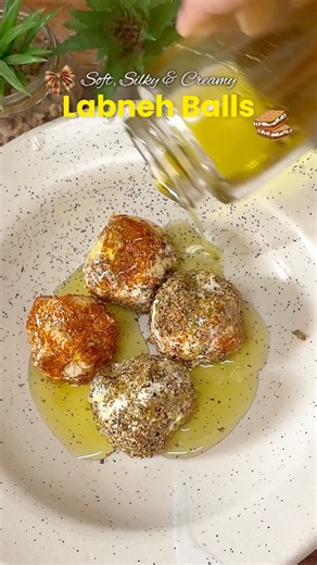Homemade Labneh Balls | Creamy Mediterranean Cheese Recipe 🫒 #LabnehBalls #HomemadeLabneh #Shorts