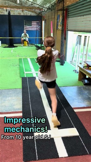 So smooth and balanced, and only 10! #softball #softballpitching #fastpitchpower #shorts