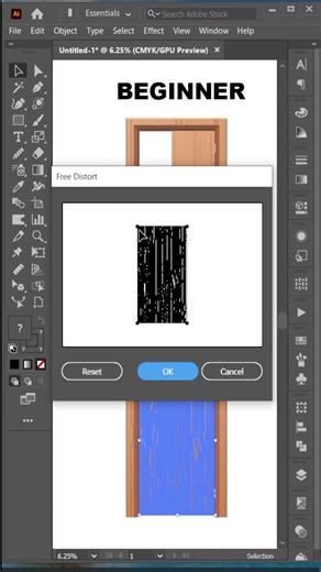 Beginner and pro illustrator door style | Illustrator tutorial door open beginner | Beginner and pro